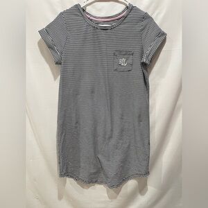 Ralph Lauren Navy and White Striped Top